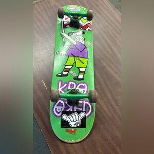 SUPER RARE 2003 Flag Waving Doodle Mark Gonzales Krooked Skateboard Deck Shrink